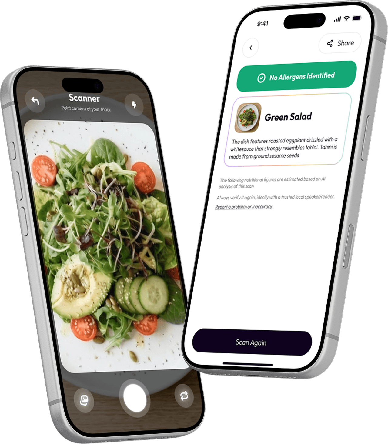 Phone with SnackPro app open - one