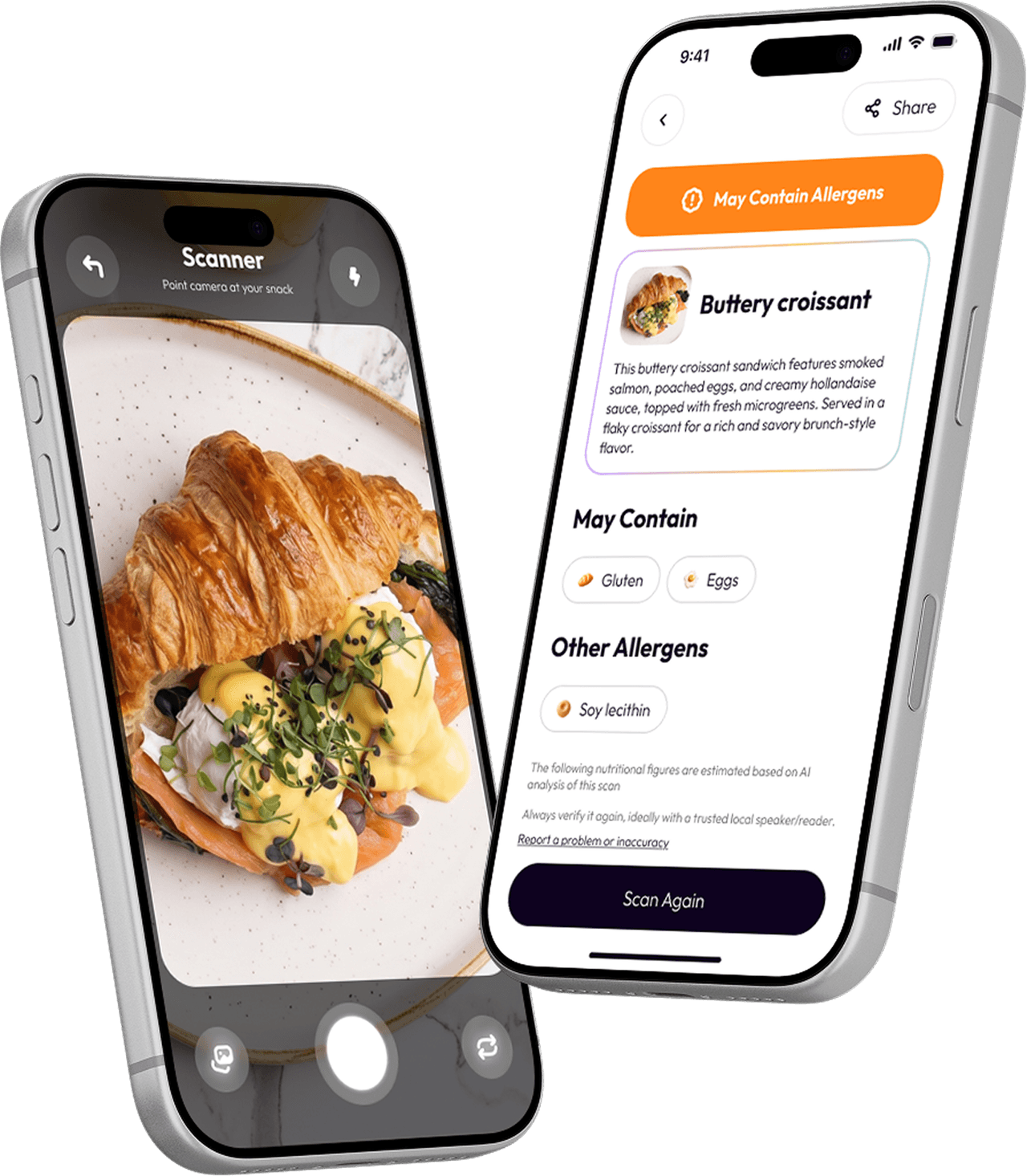 Phone with SnackPro app open - three
